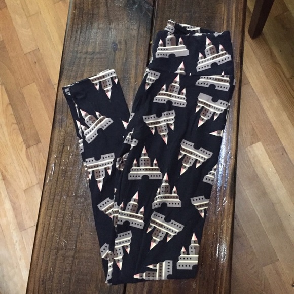 LulaRoe Unicorn Castle Leggings - Picture 1 of 1